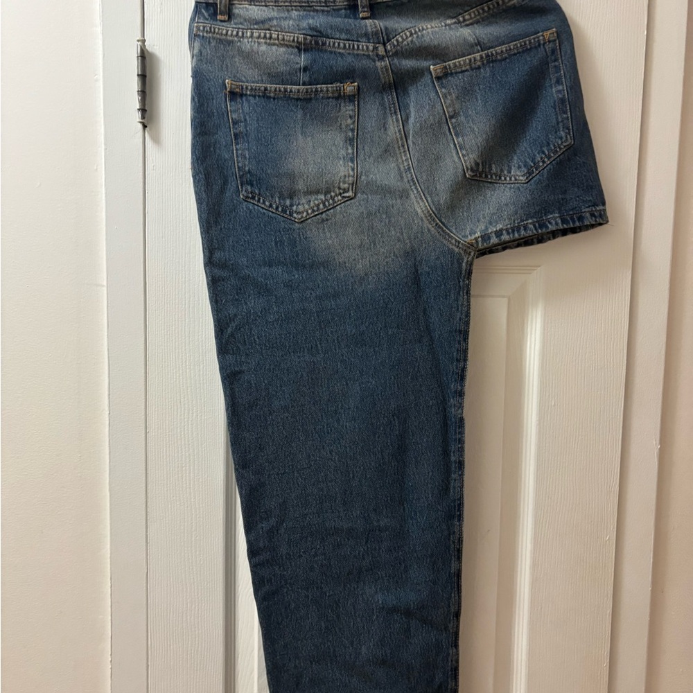 Zara Blue Straight Skirt